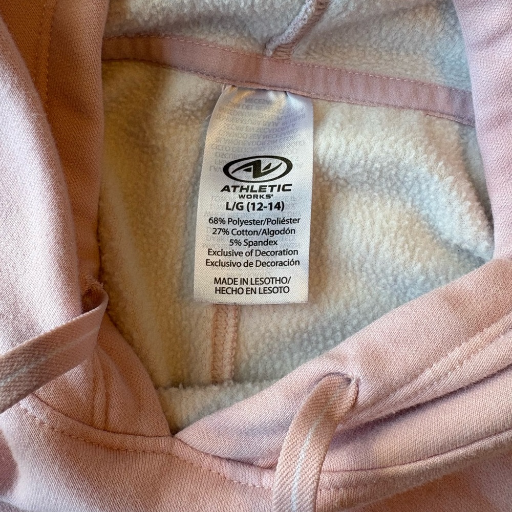 Athletic Works Light Pink Hoodie - Picture 4 of 5